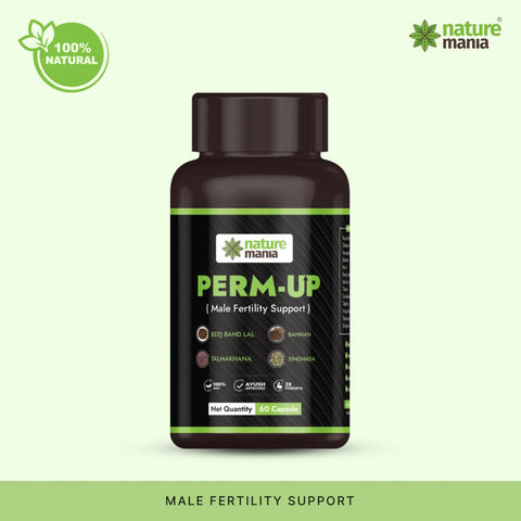 Nature Mania Perm-up Capsule (Male Sperm Count Booster) 60 Capsules Pack