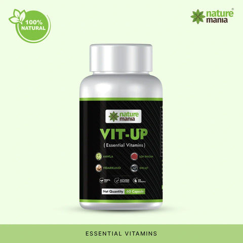 Nature Mania Vit-up Capsule (Vit D and Vit B12 Multivitamin) - 60 Capsules