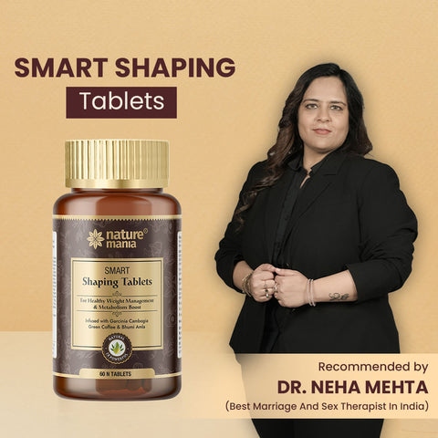 Nature Mania Smart Shaping Tablets -60N | Weight Management | Fat Burner | Men & Women