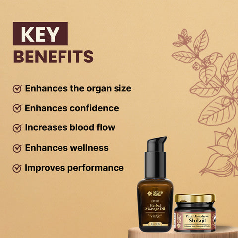 Nature Mania Regen Combo (Lift-up Massage oil 50ml + Pure Himalayan Shilajit Raisin 30gm)
