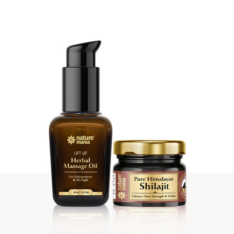 Nature Mania Regen Combo (Lift-up Massage oil 50ml + Pure Himalayan Shilajit Raisin 30gm)