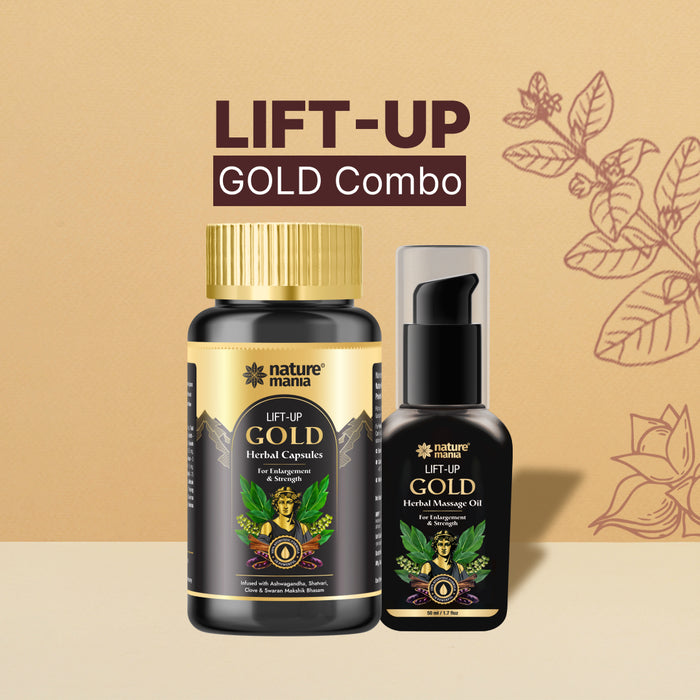 Lift-Up Gold Combo ( Oil+ Capsule) for Men