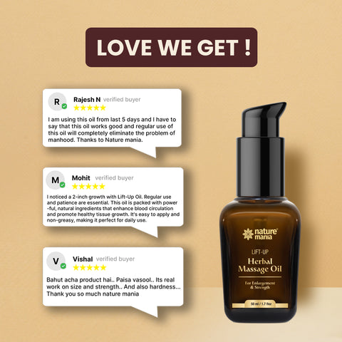 Lift-Up Massage Oil (50ML) for Men - Enjoy Better Intimacy 🥵