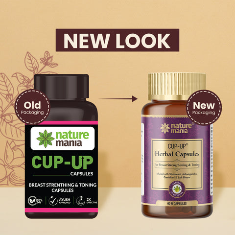 Nature Mania Cup Up capsules breast Enlargement, Shaping & Uplifting - 60 Capsules