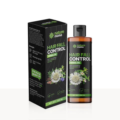 Nature Mania Herbal Hair Oil - 100 ml | Anti Hair fall Ayurvedic Oil | Nature Mania