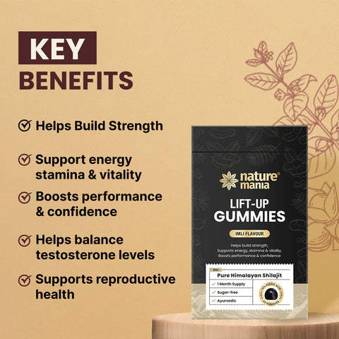 Lift-Up Gummies – Power-Packed with Pure Himalayan Shilajit | Imli Flavour | 60 Gummies |