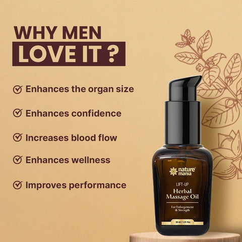 Nature Mania Lift-up Oil - 30 ml | Lift Up Massage Oil - NatureMania
