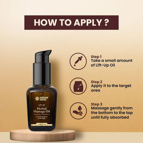 Nature Mania Lift-up Oil - 30 ml | Lift Up Massage Oil - NatureMania