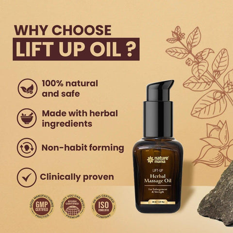Nature Mania Lift-up Oil - 30 ml | Lift Up Massage Oil - NatureMania