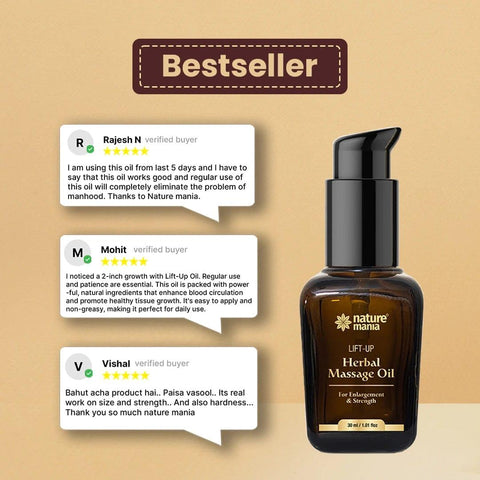Nature Mania Lift-up Oil - 30 ml | Lift Up Massage Oil - NatureMania