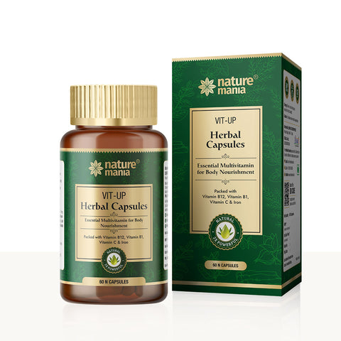 Nature Mania Vit-up Capsule (Vit D and Vit B12 Multivitamin) - 60 Capsules