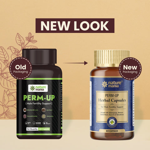 Nature Mania Perm-up Capsule (Male Sperm Count Booster) 60 Capsules Pack