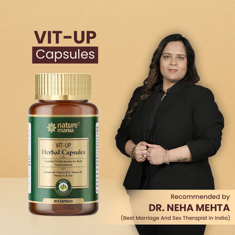 Nature Mania Vit-up Capsule (Vit D and Vit B12 Multivitamin) - 60 Capsules