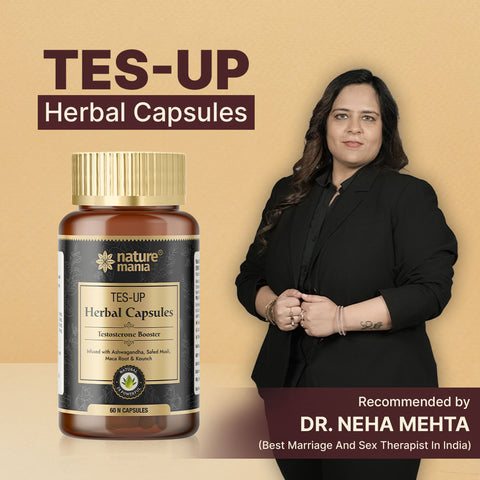 Nature Mania Tes-up Capsules (Male & Female Testo Booster) - 60 Capsules