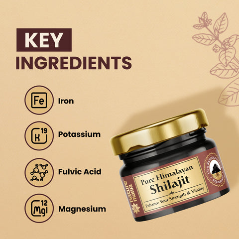 Nature Mania Pure Himalayan Shilajit Resin - 30 gm | For Men and Women