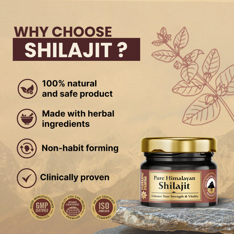 Nature Mania Pure Himalayan Shilajit Resin - 30 gm | For Men and Women