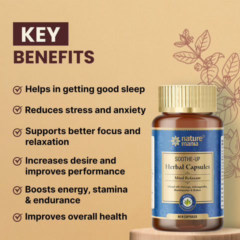 Nature Mania Soothe-up (Improve Sleep and Overcome Anxiety, Sadness) - 60 Capsules