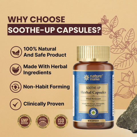 Nature Mania Soothe-up (Improve Sleep and Overcome Anxiety, Sadness) - 60 Capsules