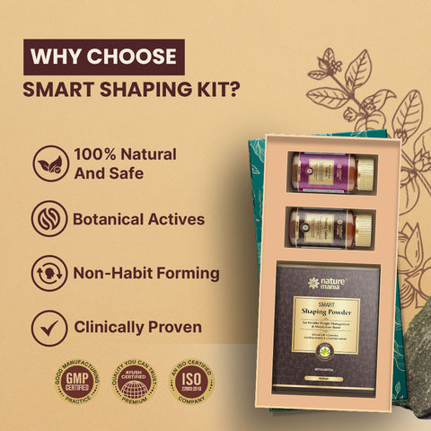 Nature Mania Smart Shaping Kit | Weight Loss kit for Men and Women | Fat Burner Combo