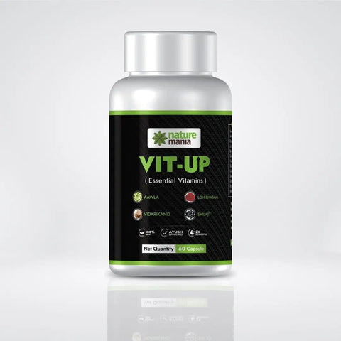 Nature Mania Vit-up Capsule (Vit D and Vit B12 Multivitamin) - 60 Capsules - NatureMania